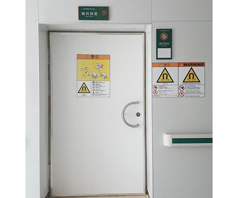 Porta di schermatura in piombo di dimensioni personalizzate con pannello in acciaio inossidabile per sala RM - Certificata CE e ISO9001