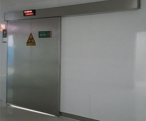 Porta di schermatura in piombo di dimensioni personalizzate con pannello in acciaio inossidabile per sala RM - Certificata CE e ISO9001