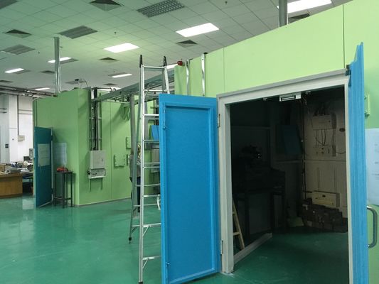 Struttura Modulare di Assemblaggio per Riparo a Schermatura Sincrona a Raggio ad Alta Energia con Soglia Staccabile